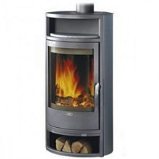 Печь-камин Polar 10 Аква с теплообменником, серая сталь Печь-камин Polar 10 Аква с теплообменником, серая сталь