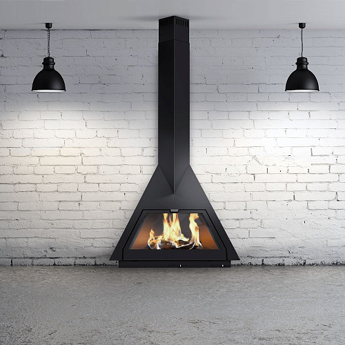 Камин Foxi, пристенный, подвесной, черный (Traforart)_0 Камин Foxi, пристенный, подвесной, черный (Traforart)_0