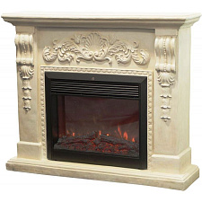 Электрический каминокомплект RealFlame Juliana Castle 26 очаг Moonblaze Deluxe белый фронтальный RealFlame Juliana Castle 26 очаг Moonblaze Deluxe белый фронтальный