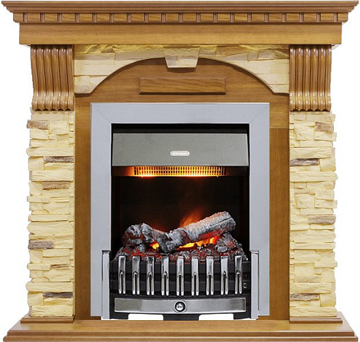 Dimplex Dublin очаг Danville Chrome FB2 дуб/сланец белый_2 Dimplex Dublin очаг Danville Chrome FB2 дуб/сланец белый_2