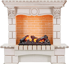 Каминокомплект Dimplex Pierre Luxe очаг Cassette 600 NH слоновая кость/шампань угловой Dimplex Pierre Luxe очаг Cassette 600 NH слоновая кость/шампань угловой