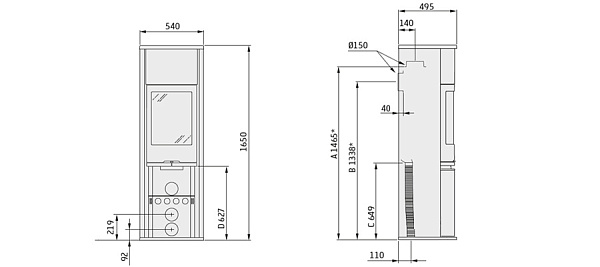 Камины из металла Contura 690 Style_4 Камины из металла Contura 690 Style_4