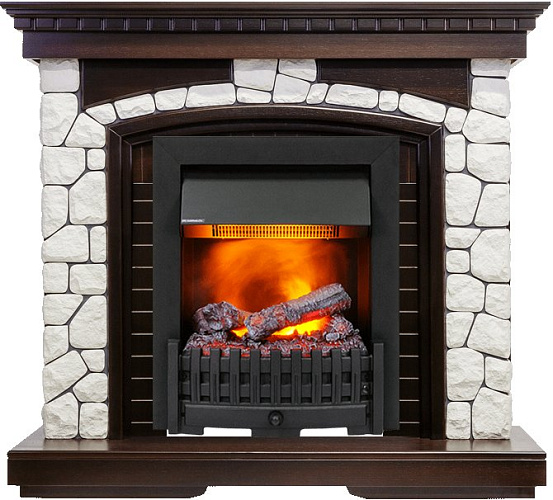 Dimplex Glasgow очаг Danville Black FB2 темный дуб/белый_0 Dimplex Glasgow очаг Danville Black FB2 темный дуб/белый_0