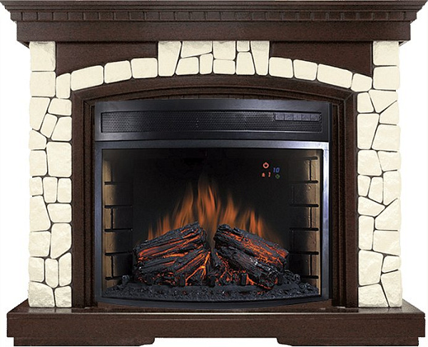 Royal Flame Glasgow очаг Dioramic 28 LED FX темный дуб/белый_0 Royal Flame Glasgow очаг Dioramic 28 LED FX темный дуб/белый_0