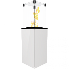 Газовый камин Kratki Patio/Mini/M/G31/37MBAR/B стекло/белый ручное управление Kratki Patio/Mini/M/G31/37MBAR/B стекло/белый ручное управление