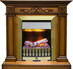 Каминокомплект Dimplex Verona очаг Danville Antique Brass FB2 античный дуб Dimplex Verona очаг Danville Antique Brass FB2 античный дуб