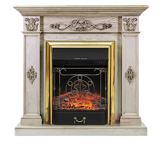 Royal Flame Derby очаг Majestic FX Black белый дуб_2 Royal Flame Derby очаг Majestic FX Black белый дуб_2
