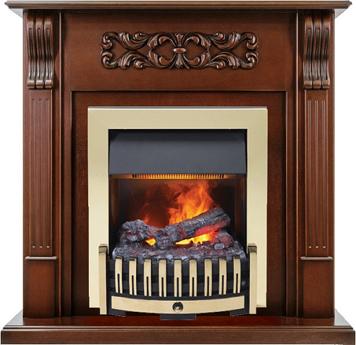 Dimplex Venice очаг Danville Brass FB2 махагон коричневый антик_0 Dimplex Venice очаг Danville Brass FB2 махагон коричневый антик_0