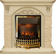 Каминокомплект Dimplex Bern очаг Atherton сланец крупный бежевый/алебастр темная патина Dimplex Bern очаг Atherton сланец крупный бежевый/алебастр темная патина