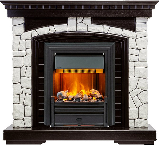 Dimplex Glasgow очаг Brookline Black темный дуб/белый_1 Dimplex Glasgow очаг Brookline Black темный дуб/белый_1