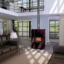 Печь-камин XS02 Chocolat, шоколад (Axis) Печь-камин XS02 Chocolat, шоколад (Axis)