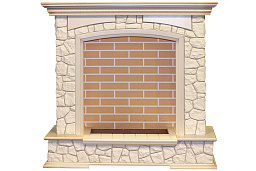 Портал Dimplex Preston слоновая кость с патиной/кирпич Dimplex Preston слоновая кость с патиной/кирпич