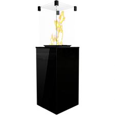 Газовый камин Kratki Patio/Mini/M/G31/37MBAR/CZ стекло/черный ручное управление Kratki Patio/Mini/M/G31/37MBAR/CZ стекло/черный ручное управление