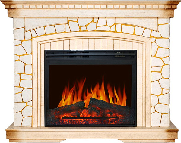 Royal Flame Glasgow очаг Jupiter FX темный дуб/белый_1 Royal Flame Glasgow очаг Jupiter FX темный дуб/белый_1