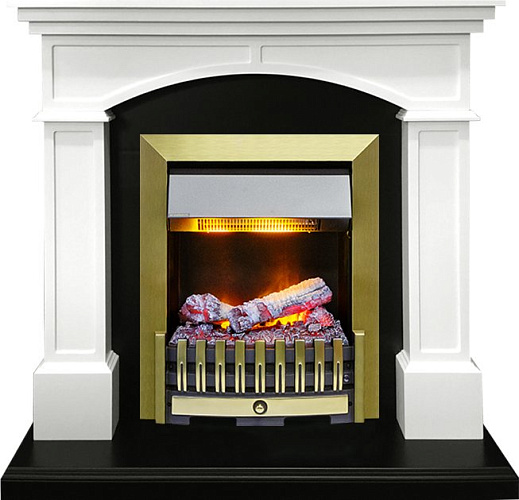 Dimplex Langford очаг Danville Antique Brass FB2 белый с черным_0 Dimplex Langford очаг Danville Antique Brass FB2 белый с черным_0