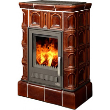 Кафельная печь Britania K - вставка комбо, кафельный цоколь коричневая, с теплообменником Кафельная печь Britania K - вставка комбо, кафельный цоколь коричневая, с теплообменником