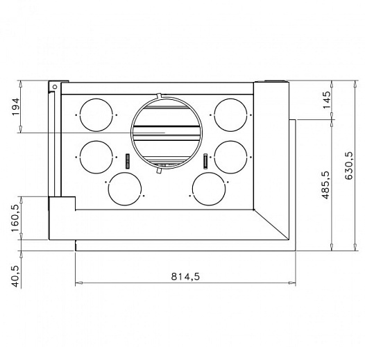 Топка G 30 LD, стекло справа (Rocal)_2 Топка G 30 LD, стекло справа (Rocal)_2