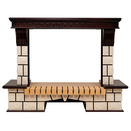 RealFlame Stone New 33 AO античный дуб фронтальный_1 RealFlame Stone New 33 AO античный дуб фронтальный_1