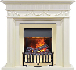 Каминокомплект Dimplex Corfu очаг Danville Brass FB2 слоновая кость Dimplex Corfu очаг Danville Brass FB2 слоновая кость