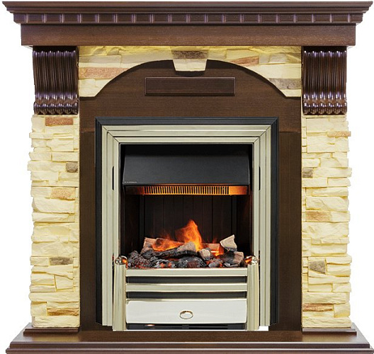 Dimplex Dublin очаг Cavendish слоновая кость с патиной/сланец крем_5 Dimplex Dublin очаг Cavendish слоновая кость с патиной/сланец крем_5