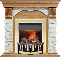 Каминокомплект Dimplex Dublin очаг Danville Brass FB2 дуб/сланец белый Dimplex Dublin очаг Danville Brass FB2 дуб/сланец белый