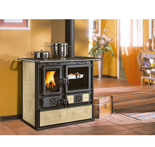 La Nordica-Extraflame rosa maiolica bianco infinity_2 La Nordica-Extraflame rosa maiolica bianco infinity_2