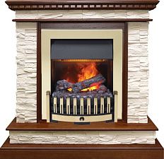 Каминокомплект Dimplex Calgary очаг Danville Brass FB2 дуб/сланец белый Dimplex Calgary очаг Danville Brass FB2 дуб/сланец белый