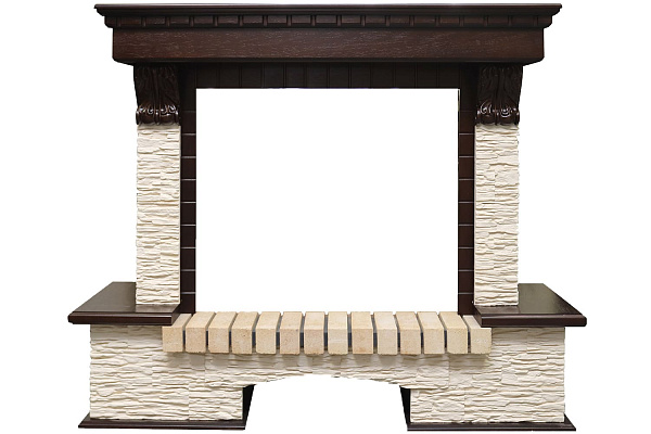 Dimplex Pierre Luxe темный дуб/сланец мелкий 1340x400x1080 мм_0 Dimplex Pierre Luxe темный дуб/сланец мелкий 1340x400x1080 мм_0