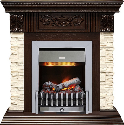 Dimplex Luxemburg очаг Danville Chrome FB2 сланец/темный дуб (каменный)_0 Dimplex Luxemburg очаг Danville Chrome FB2 сланец/темный дуб (каменный)_0