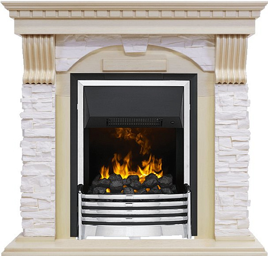 Dimplex Dublin очаг Flagstaff слоновая кость с патиной/сланец крем_0 Dimplex Dublin очаг Flagstaff слоновая кость с патиной/сланец крем_0