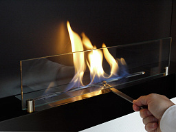 Стекло для биокамина  Декоративное защитное стекло DP design 51 см  Декоративное защитное стекло DP design 51 см