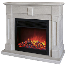 Электрический каминокомплект RealFlame Kellie 26 очаг Moonblaze Deluxe белый дуб фронтальный RealFlame Kellie 26 очаг Moonblaze Deluxe белый дуб фронтальный