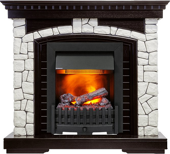 Dimplex Glasgow очаг Danville Black FB2 темный дуб/белый_1 Dimplex Glasgow очаг Danville Black FB2 темный дуб/белый_1