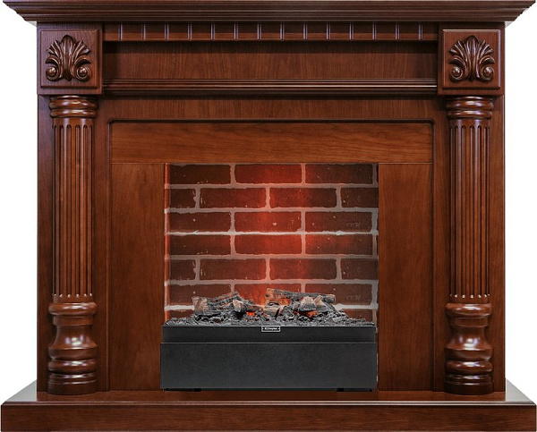 Dimplex Edinburg очаг Juneau орех/кирпич_0 Dimplex Edinburg очаг Juneau орех/кирпич_0