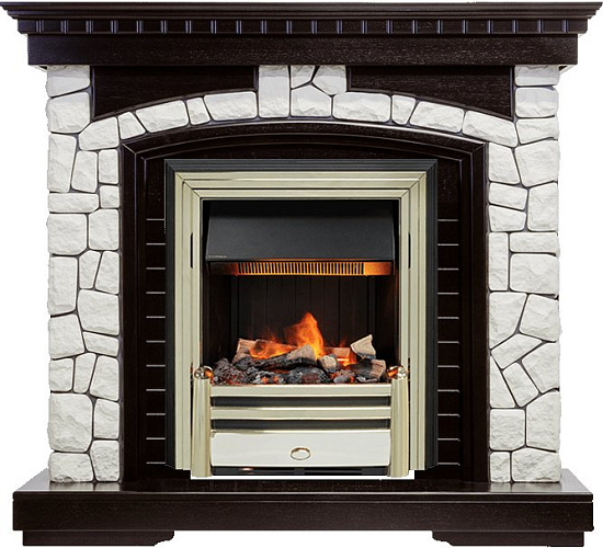 Dimplex Glasgow очаг Cavendish темный дуб/белый_1 Dimplex Glasgow очаг Cavendish темный дуб/белый_1