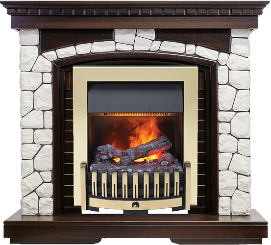 Dimplex Glasgow очаг Danville Brass FB2 венге/белый_1 Dimplex Glasgow очаг Danville Brass FB2 венге/белый_1