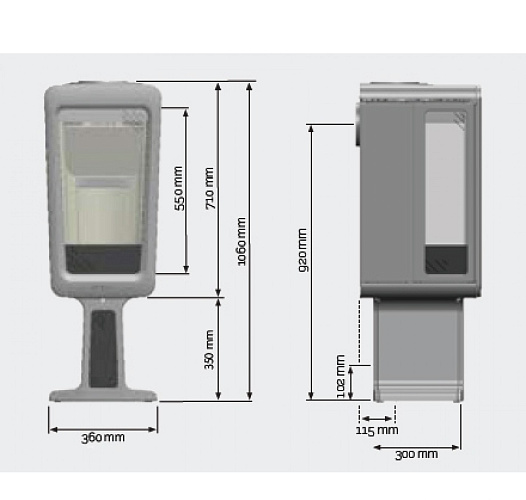 Чугунная печь K835 T, серый (Keddy)_1 Чугунная печь K835 T, серый (Keddy)_1