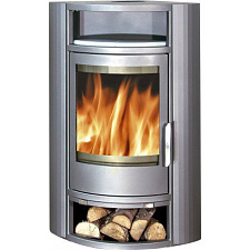 Печь-камин Polar 6 угловой серая сталь Печь-камин Polar 6 угловой серая сталь