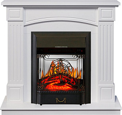 Каминокомплект Royal Flame Boston с очагом Majestic FX M Black Белый Royal Flame Boston с очагом Majestic FX M Black Белый