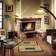 Облицовка Tema due dx, с банкеткой 90х40 (EdilKamin)