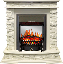 Каминокомплект Royal Flame Luzern с очагом Fobos FX M Black слоновая кость Royal Flame Luzern с очагом Fobos FX M Black слоновая кость