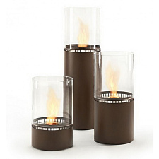 Напольный биокамин Ecosmart Fire Lighthouse 600 Black/CoreTen Ecosmart Fire Lighthouse 600 Black/CoreTen