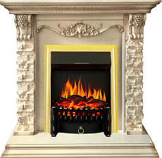 Каминокомплект Royal Flame Adriana с очагом Fobos FX Brass слоновая кость Royal Flame Adriana с очагом Fobos FX Brass слоновая кость