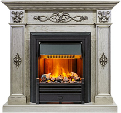 Каминокомплект Dimplex Derby очаг Brookline Black Old silver Dimplex Derby очаг Brookline Black Old silver