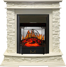 Каминокомплект Royal Flame Luzern с очагом Majestic FX M Black слоновая кость Royal Flame Luzern с очагом Majestic FX M Black слоновая кость