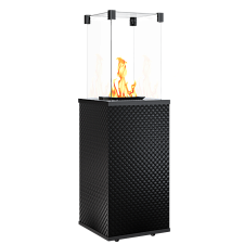 Газовый камин Kratki Patio/M/G31/37MBAR/CZ/P стекло/черное тиснение ручное управление Kratki Patio/M/G31/37MBAR/CZ/P стекло/черное тиснение ручное управление