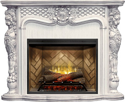 Каминокомплект Dimplex Castle очаг Revillusion RBF30 слоновая кость с темной патиной Dimplex Castle очаг Revillusion RBF30 слоновая кость с темной патиной