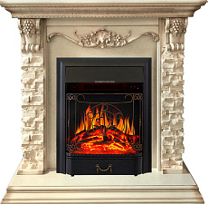 Каминокомплект Royal Flame Adriana с очагом Majestic FX Black слоновая кость Royal Flame Adriana с очагом Majestic FX Black слоновая кость