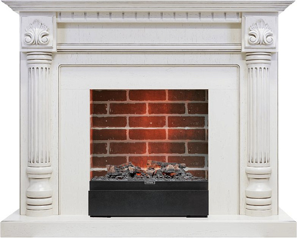 Dimplex Edinburg очаг Juneau слоновая кость/кирпич_0 Dimplex Edinburg очаг Juneau слоновая кость/кирпич_0