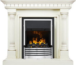 Каминокомплект Dimplex Dallas очаг Flagstaff слоновая кость с патиной Dimplex Dallas очаг Flagstaff слоновая кость с патиной